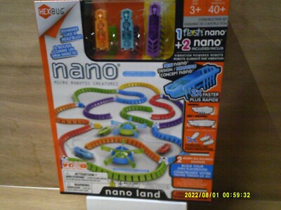 HEXBUG Flash Nano Nano Land Sensory Playset for Kids Build Your Own Playground