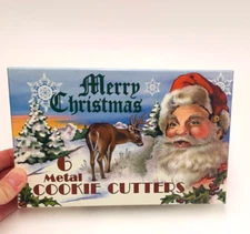 6 Piece R&M International Vintage Inspired Classic Christmas Cookie Cutters NIB