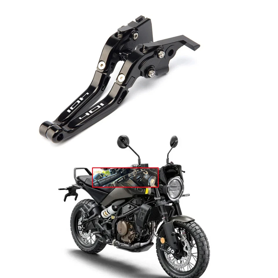 Alavancas de embreagem de freio ajustáveis para Husqvarna Svartpilen VITPILEN 401 250 - Imagem 2 de 4