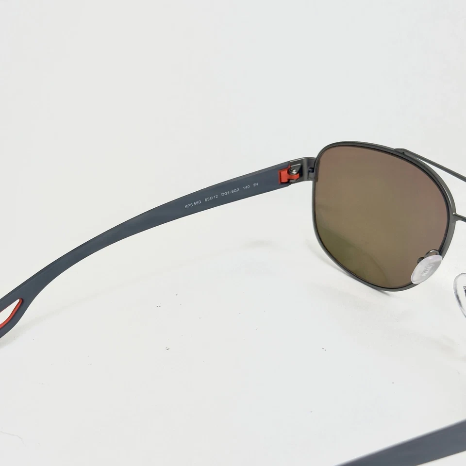 Gafas de sol PRADA PS58QS LINEA ROSSA LJ PLATA 58Q gris goma rosa espejadas Foto 2 de 4