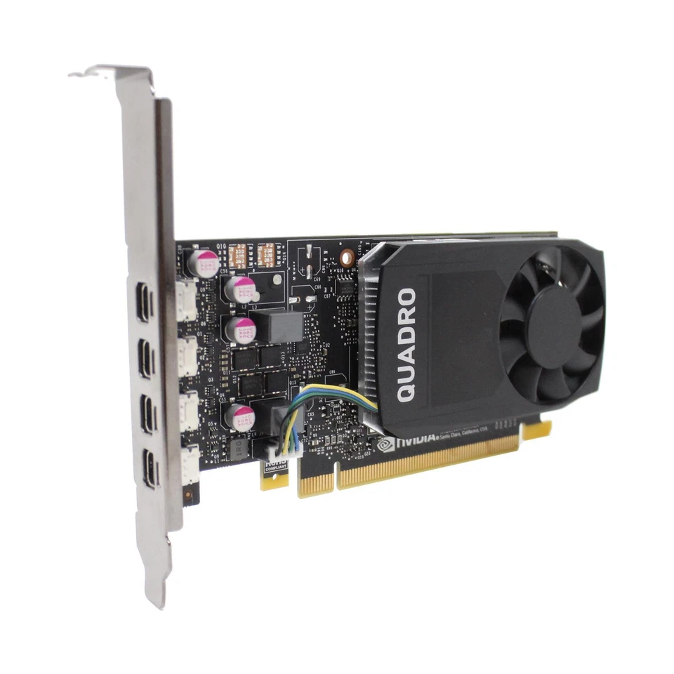 Nvidia Quadro P1000 4 GB Grafikkarte GDDR5 4x mDP PCI-E #334145