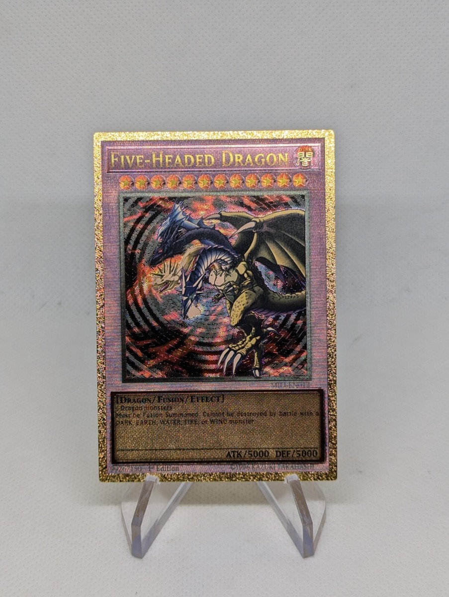 Five-Headed Dragon - Yu-Gi-Oh Unofficial Gold Plastic Card | eBay Five-Headed Dragon - Yu-Gi-Oh Unofficial Gold Plastic Card | eBay