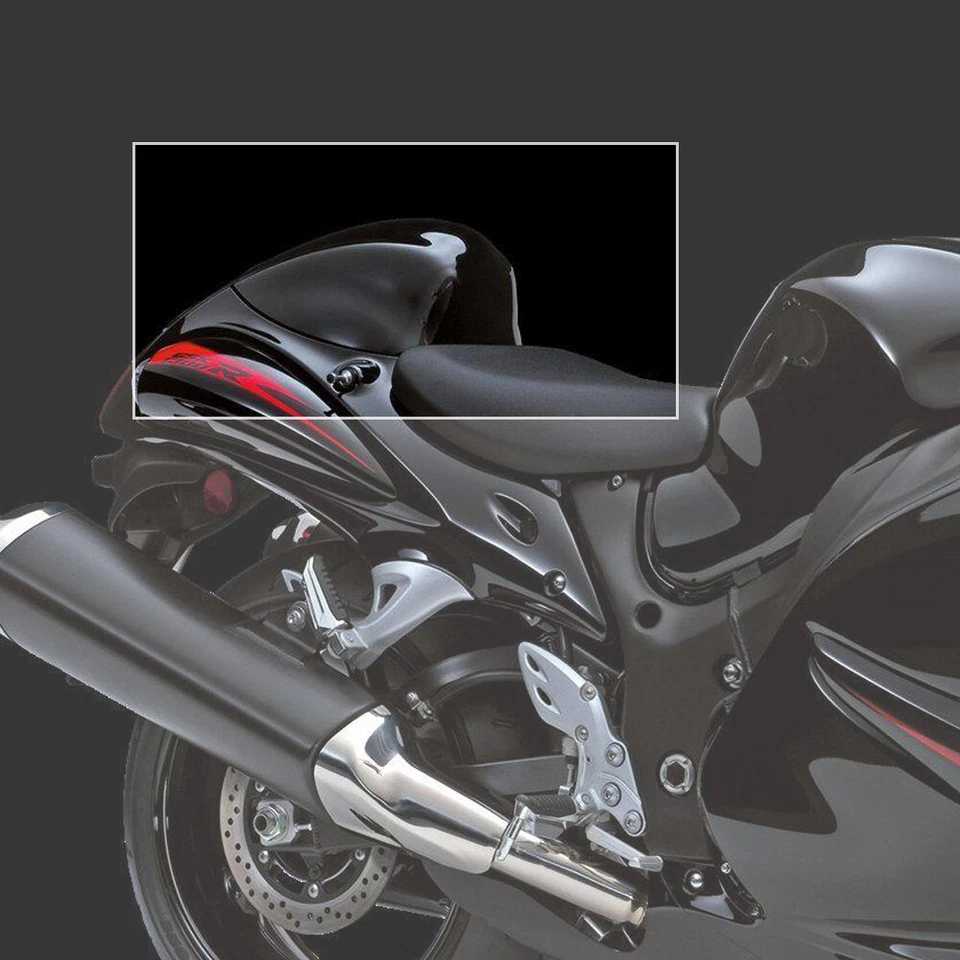 Cubierta de asiento trasero de motocicleta cubierta de asiento trasero para 1997-2007 Suzuki Hayabusa GSXR1300 Foto 2 de 4