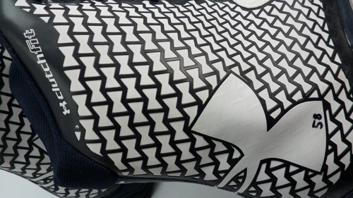 Powerclamp Brawler Size 16 Football Cleat Cleats Black & White Navy Blue SAMPLE - Picture 8 of 11