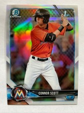 2018 Bowman Chrome Draft Refractor CONNOR SCOTT 1st Bowman RC ROYALS #BDC-158