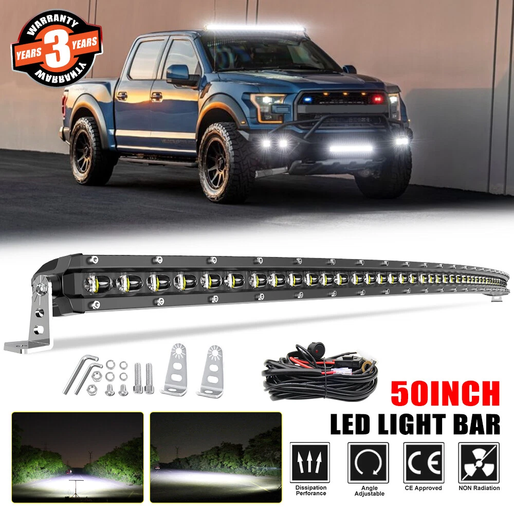AUXTINGS 50inch 127cm240W Spot Single Row 19200LM Off Road LED Fog