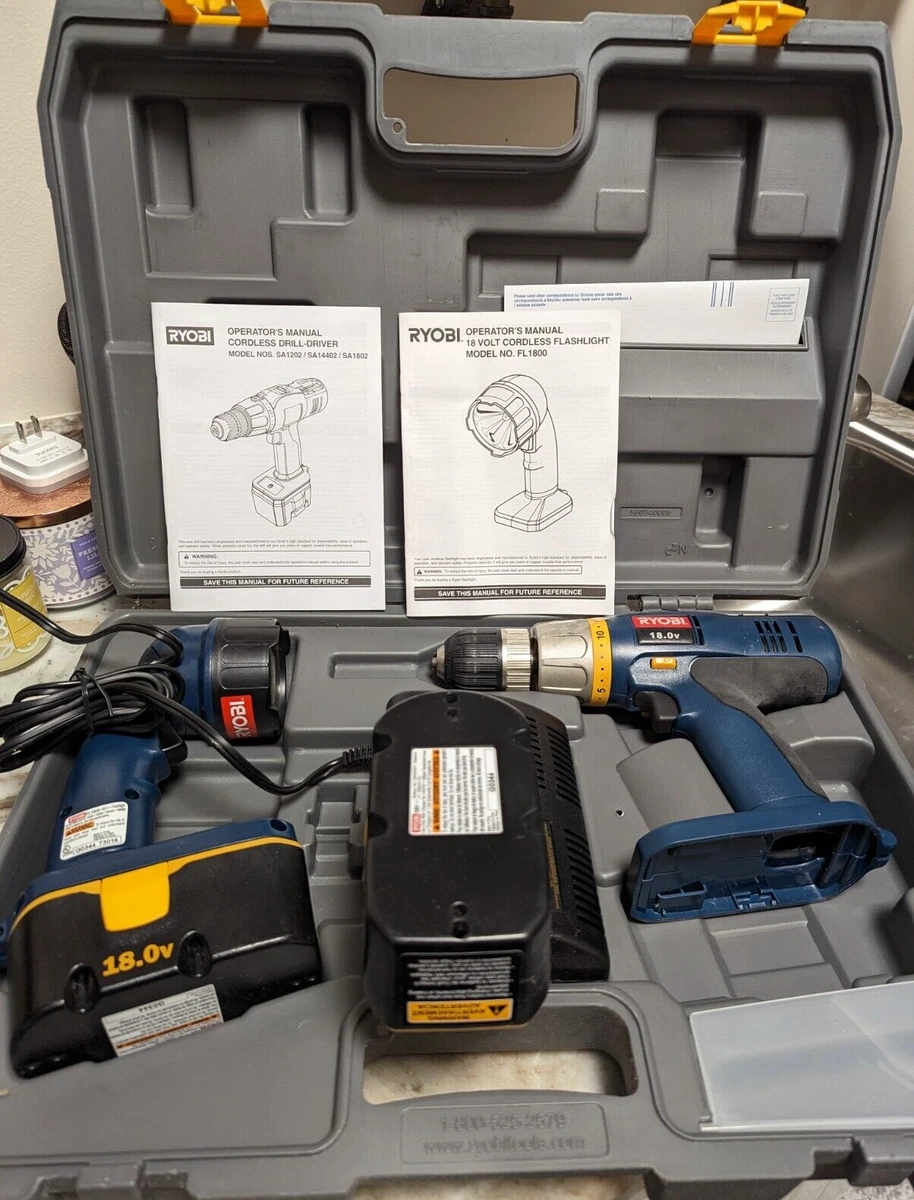 Ryobi 18v cordless drill charger hot sale