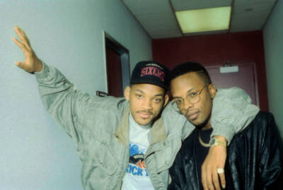 Rap duo DJ Jazzy Jeff And The Fresh Prince appear in a portrait t - Old Photo 7