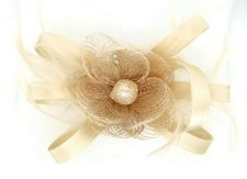 Fascinator flower - Ivory / fascinator hat / derby hat / Tea party headwear