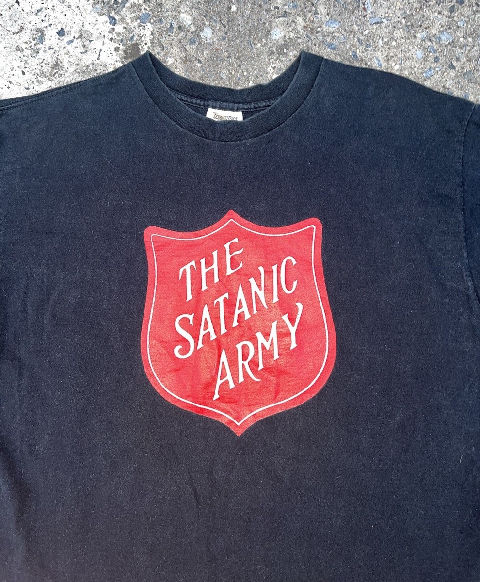 Vintage The Satanic Army Marilyn Manson Willy Wonka Shirt L Vintage The Satanic Army Marilyn Manson Willy Wonka Shirt L