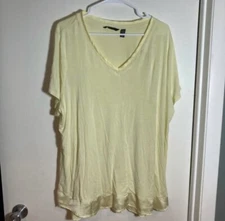 H by Halston yellow dressy top 2X