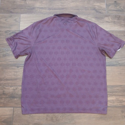 Cutter & Buck Polo Mens Extra Large Maroon Golf Shirt Ross Bridge Performance - Picture 9 of 10