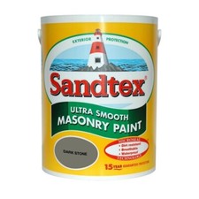 Sandtex Masonry Paint 150ml Tester Pot Ultra Smooth Dark Stone