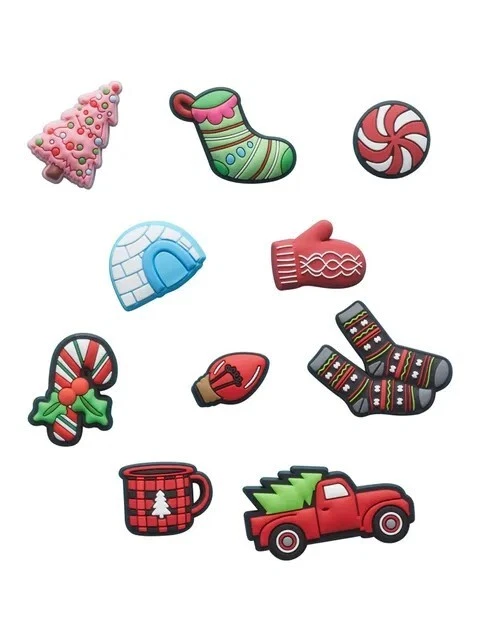 Crocs Happy Holidays Jibbitz Shoe Charm (Pack Of 10) - Image 2 of 3