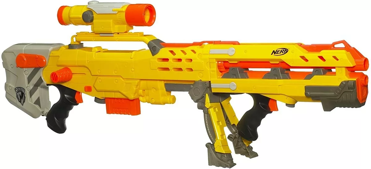 hypotese punkt sælger NERF Gun Longshot CS-6 N-Strike Icon Series - 3 in 1 Sniper Toy Blaster -  NEW!! | eBay