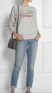 Isabel Marant Etoile Grey Revolution cotton blend sweatshirt 38