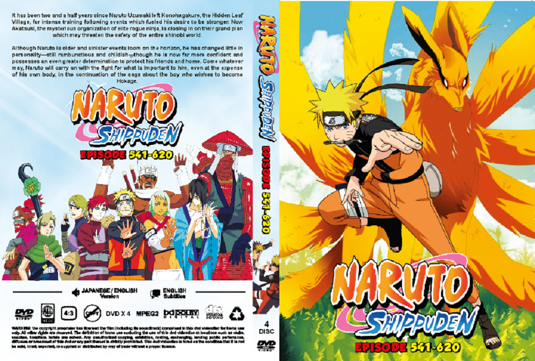 Anime DVD Naruto Season 1 & 2 (Episode 1 - 720 End) Complete English Dubbed