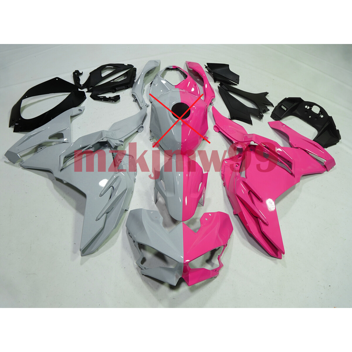 NEW Gray Pink Fairing Kit Bodywork Fit for Kawasaki Ninja