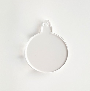 acrylic christmas blanks ornaments round clear soto thick