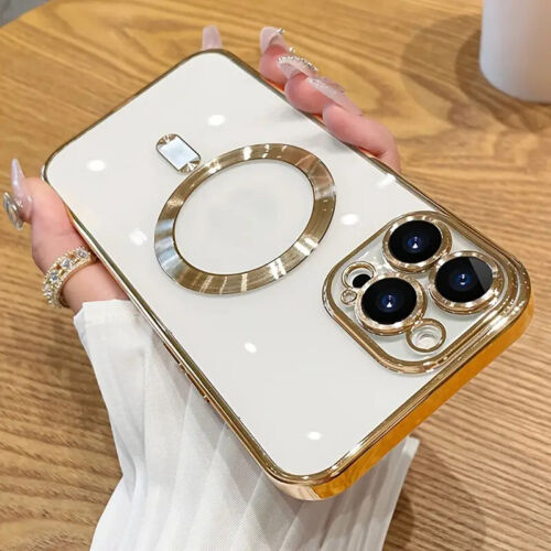 Slim Clear MagSafe Plating Shockproof Case For Apple iPhone 14 Pro Max 13 12 11 - Picture 12 of 14