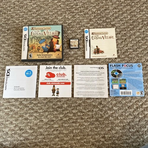Professor Layton and The Curious Village Nintendo DS Game CIB