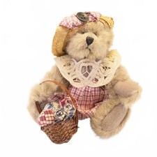 Vintage Plush Bear in Dress Best Dressed Collection Boyds 8.5"
