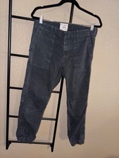 Nili Lotan Utility Cargo Jogger Pants Size 10 Charcoal Black Made in USA.