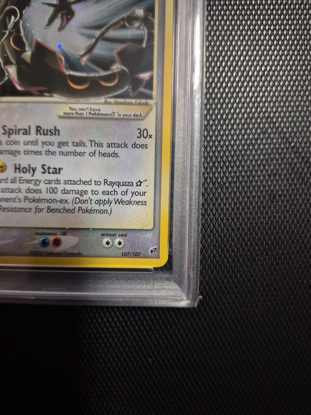 2005 POKEMON EX Deoxys GOLD STAR 107 Rayquaza HOLO PSA 8 134971496 free ship view 9
