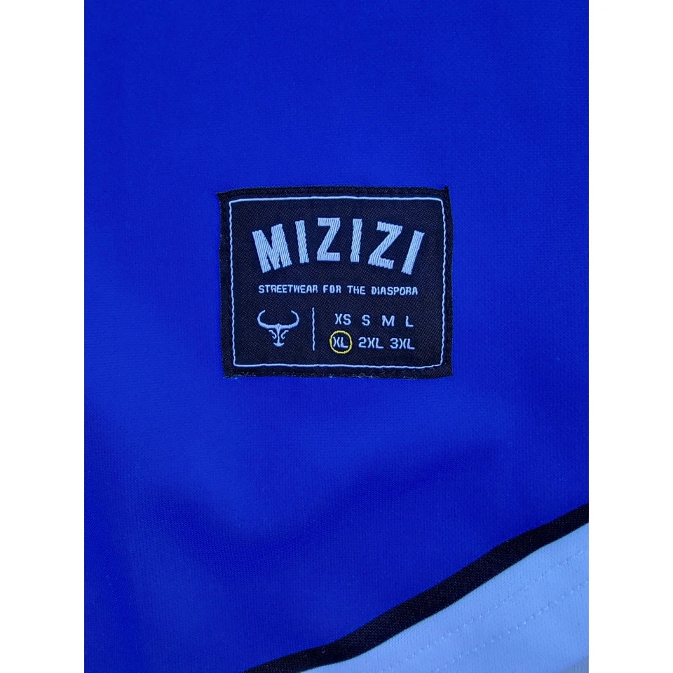 Auténtica camiseta de la selección nacional de fútbol HAITI Mizi 1804 azul talla XL Foto 3 de 4
