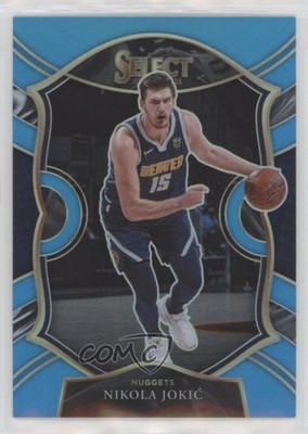2020 Panini Select Concourse Light Blue Prizm 249/299 Nikola Jokic Jokić #58 8e3
