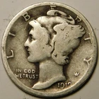 1919 D Mercury Dime VG - F   "Actual Coin Pictured - Not Cleaned"
