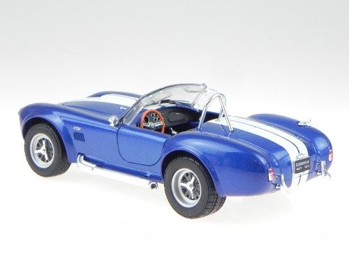 Shelby Cobra 427 1965 azul coche en miniatura 24002 Welly 1/24 - Imagen 5 de 7