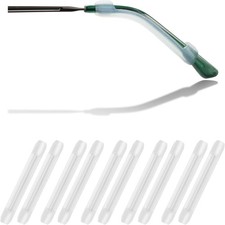 YR Soft Silicone Eyeglasses Temple Tips Sleeve Medium, Clear