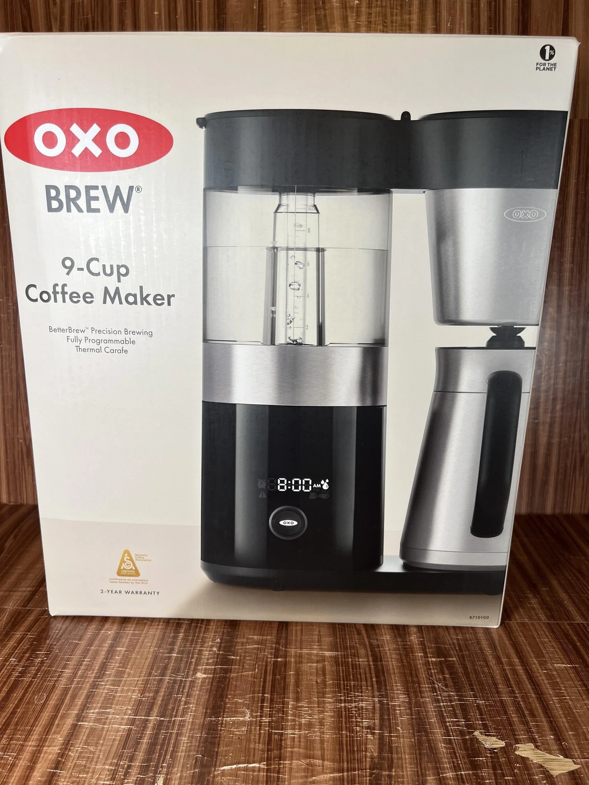 OXO Brew Coffee Maker 8 Cup Programmable Stainless Steel Silver 8710100 Filters
Opens in a new windo