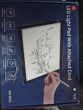 LED light pad with attached cord