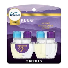 Febreze Fade Defy Plug Air Freshener & Odor Fighter - Mountain - 0.87 fl oz/2pk