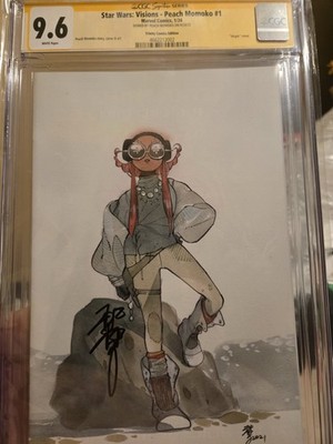 STAR WARS VISIONS - PEACH MOMOKO #1 CGC SIGNED 9.6 TRINITY COMICS VIRGIN EDITION