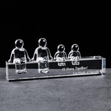 25th Silver Wedding Anniversary Crystal Gifts for Her Wife, 25 Years Together...