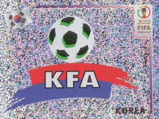 242 Emblem Korea Panini FIFA World Cup 2002 BLACK BACK