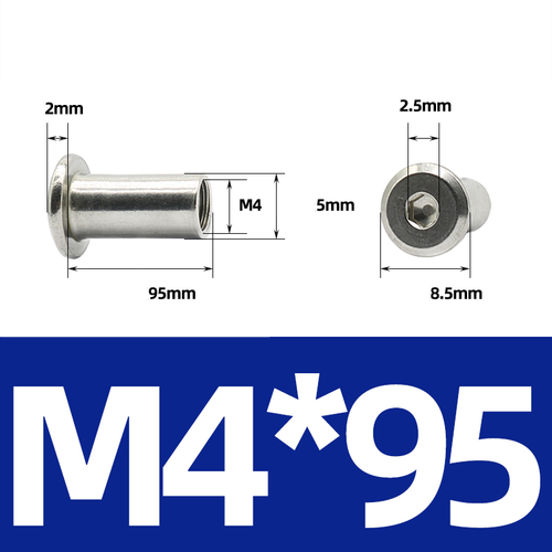 Möbelverbinder Verbindungs Muttern Holzverbindermuttern | 304 Edelstahl | M3-M10 - Picture 53 of 132