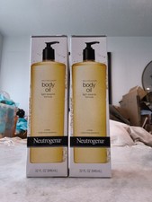 NEW 2 pack Neutrogena Body Oil Light Sesame Formula 32FL. OZ Large Bottle w pump
