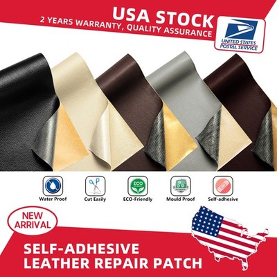 Leather Repair Tape Self Adhesive Patch for Car Seat Sofas Couch Furniture