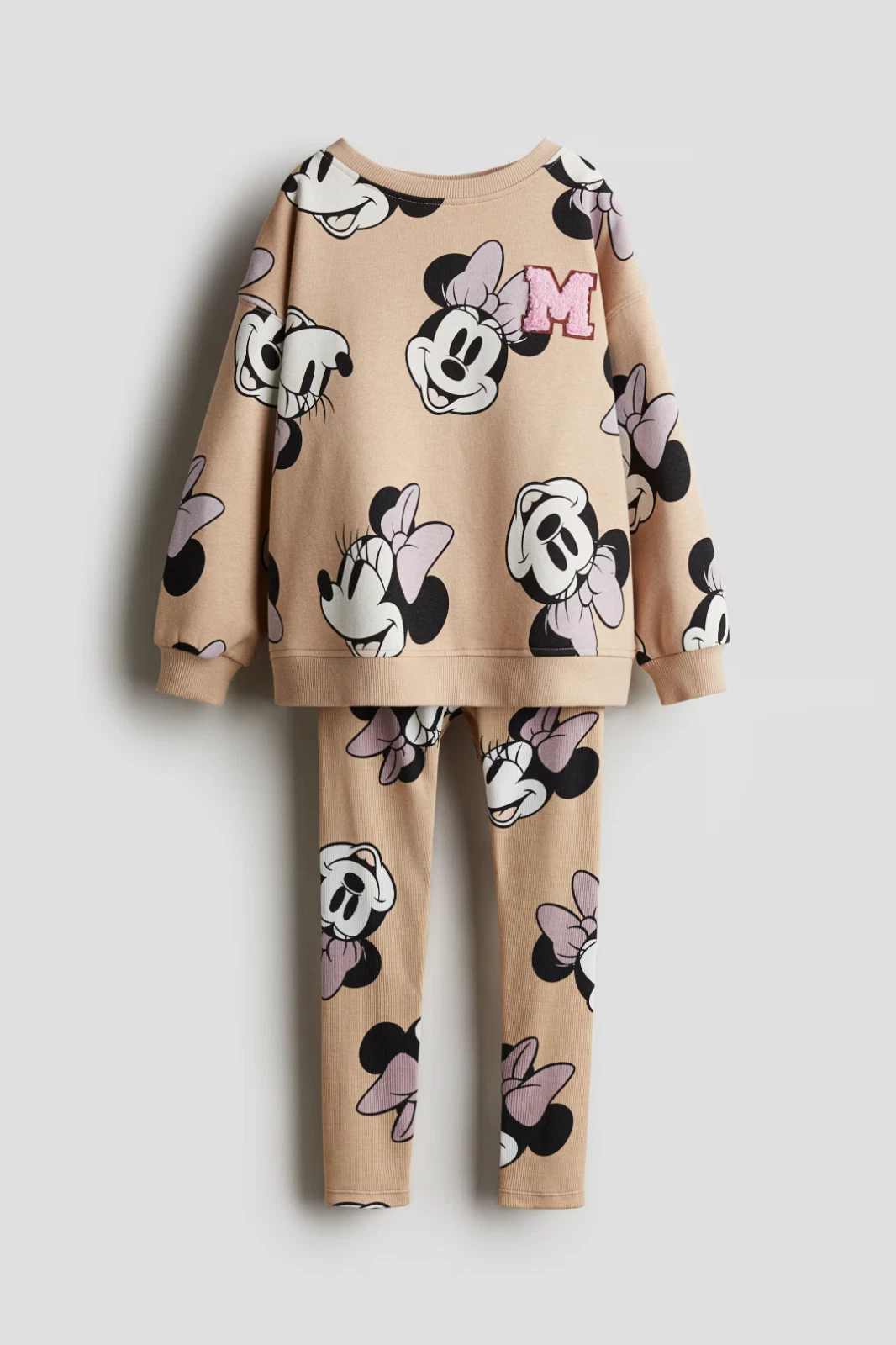 H&M x Mickey Mouse Disney Minnie Mouse Sweatshirt Leggings Set Outfit 7