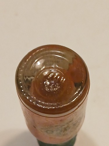 older miniature glass Tabasco sauce 1/8th oz bottle with expired content 2.25" - Picture 7 of 7