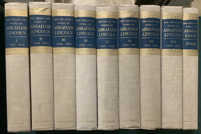 #ad The Collected Works of Abraham Lincoln in Nine Volumes 1953 Rutgers Univ Press $154.95