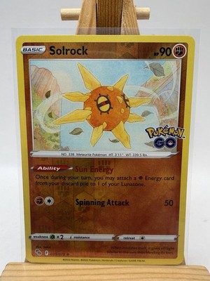 Pokemon Solrock 039/078 Pokemon GO Reverse Holo LP/NM