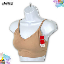NWT Spanx L EcoCare Seamless Shaping Longline Bralette 30064R Toasted Oatmeal