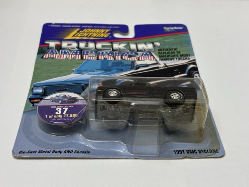 Johnny Lightning SYCLONE Truckin' America 1991 GMC Syclone BLACK 1997 Limited Ed - Picture 12 of 16