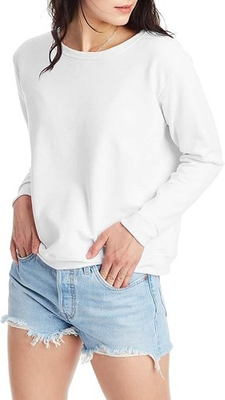 #ad Hanes Women#x27;s Sweatshirt Crew Neck EcoSmart Recycled Cotton Blend Fleece S 2XL $14.99