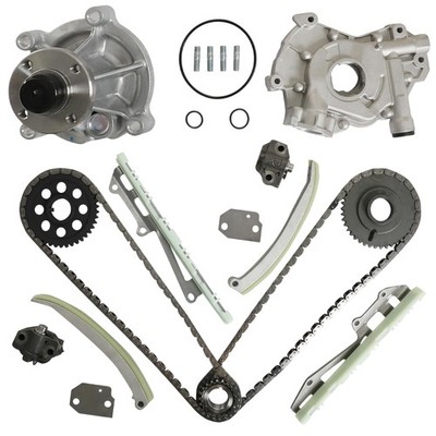 4.6 Timing Chain Kit w/Oil & Water Pump For 1997-2001 Ford F150 F250 E150 Eco...